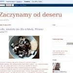 Zaczynamy od deseru