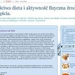 Właściwa dieta i aktywność fizyczna źrodłem szczęścia