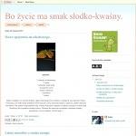 Bo życie ma smak słodko-kwaśny