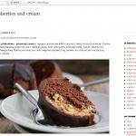 Raspberries and cream