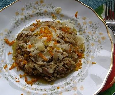 Risotto z tuńczykiem i pomarańczą
