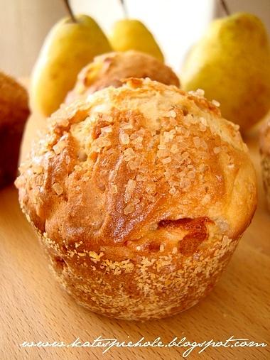 Muffiny z gruszkami i imbirem