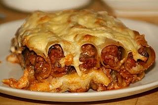 Cannelloni z sosem bolońskim i mielonym indykiem
