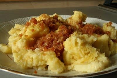 Kluski z jabłkami
