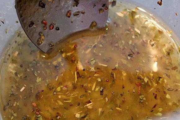 Grillowana pierś z kurczaka z warzywami i makaronem