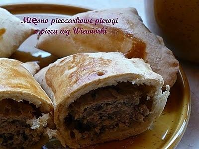Mięsno pieczarkowe pierogi z pieca