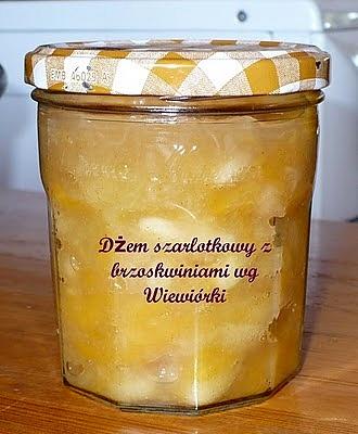 Dżem szarlotkowy z brzoskwiniami