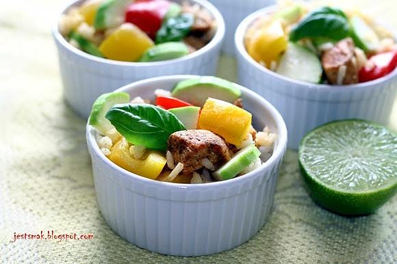 Zapiekanka ryżowo – kurczakowa