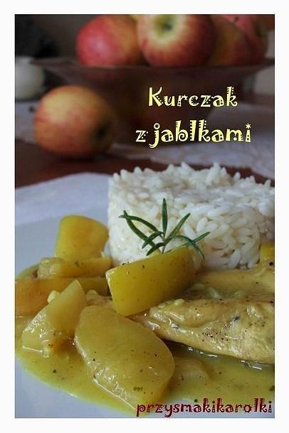 Szybki kurczak z jabłkami