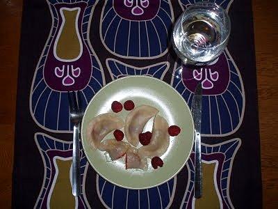 Pierogi z malinami