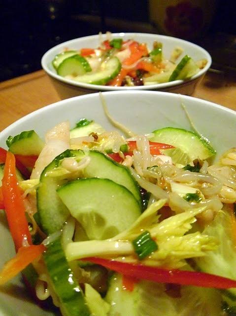 Chilli calamari salad