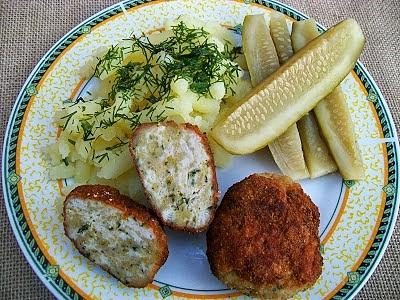 Kotleciki drobiowe z czosnkiem niedźwiedzim