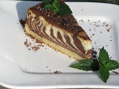 Sernik czekoladowa zebra - cheesecake