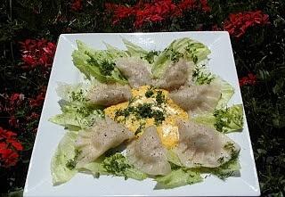 Pierogi z kaszą i warzywami
