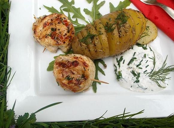 Grilowane roladki z kurczaka