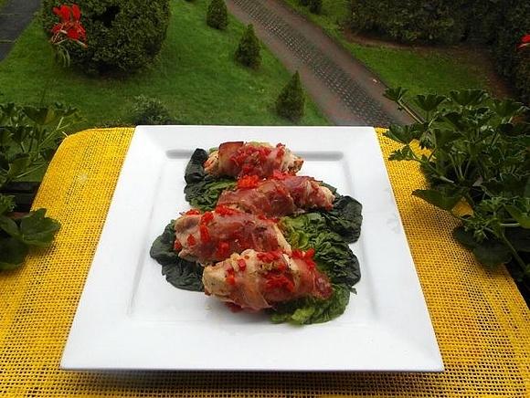 Kurczak w szynce parmeńskiej