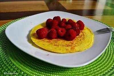 Omlet z malinami