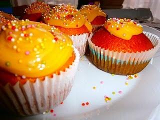 Muffinki z kremem mascarpone i kajmakiem