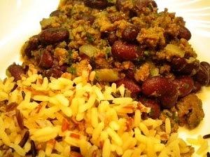 Frijoles con carne bez salicylanów, danie główne, dieta niskosalicylanowa