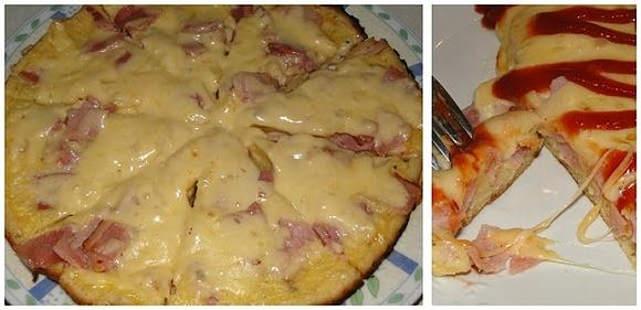 Pizza minute z szynką i ulubionymi dodatkami