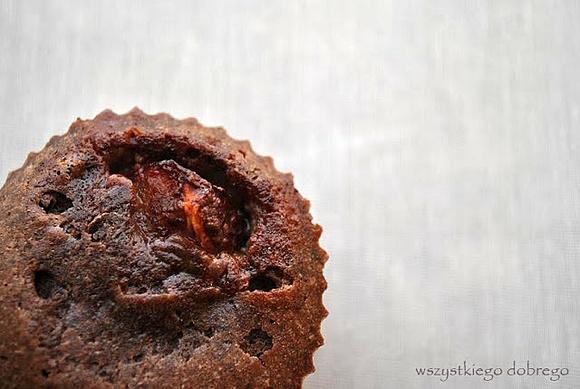 Kakaowe muffiny ze śliwką