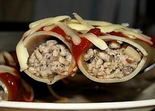 Cannelloni z mięsem i pieczarkami