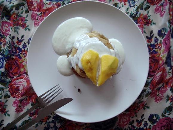 Placki na trzy gryzy z mango