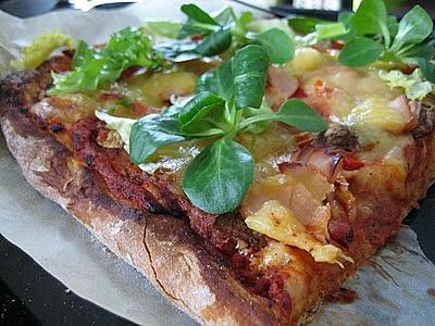 Domowa pizza na zielono