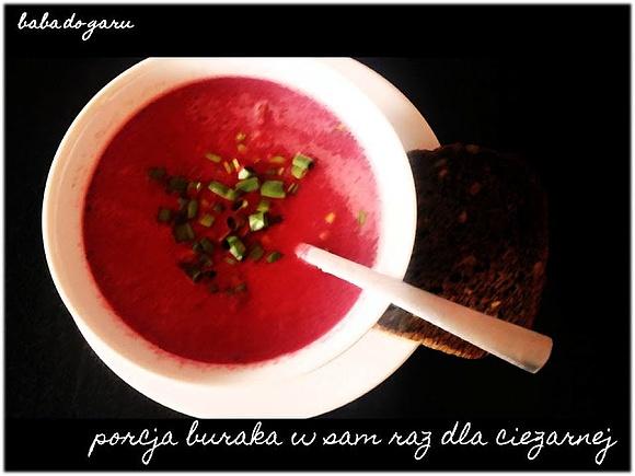 Zupa krem burakowo pomarańczowa