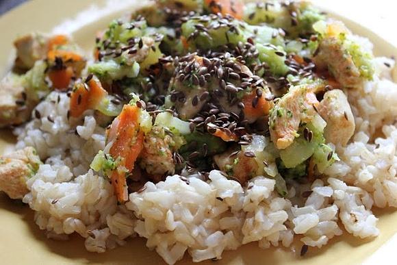 Wiosenne risotto z kurczakiem i warzywami