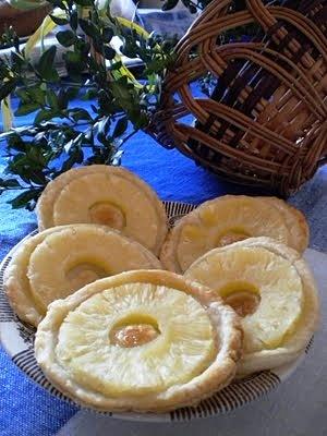 Piknikowe ciastka z ananasem