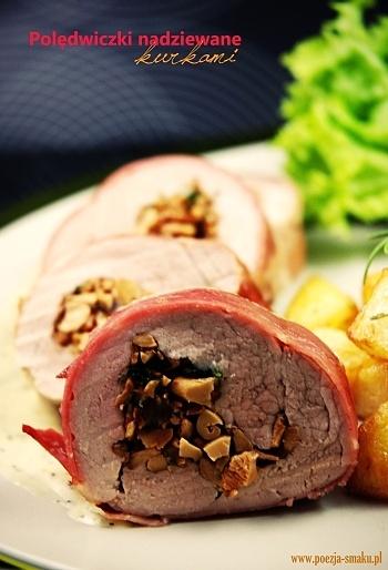 Podwiczki nadziewane kurkami i szynką parmeńską