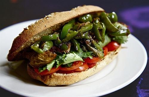 Meksykańska fajita w kanapce