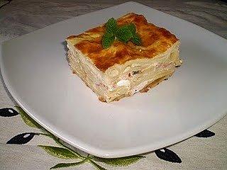 Soufle penne z trzema serami