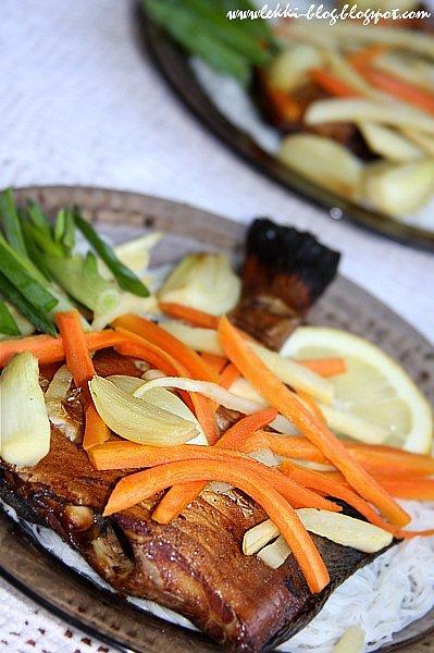 Grillowana flądra po japońsku