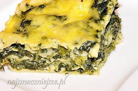 Lazagne ze szpinakiem i twarogiem
