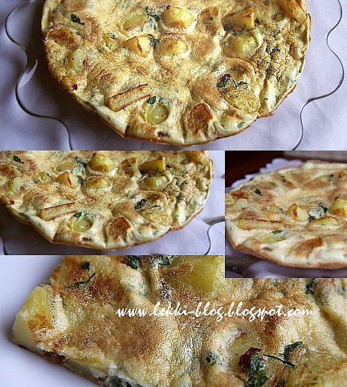 FRITTATA z suszonych pomidorów i kukurydzy