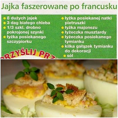 Jajka faszerowane po francusku