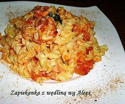 Pyszna zapiekanka z wędliną