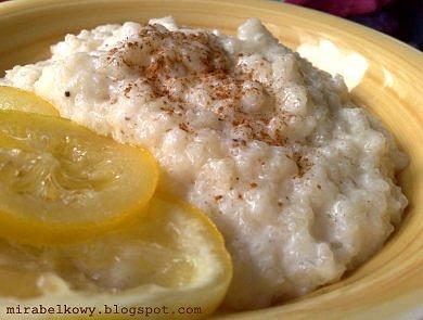 Arroz con leche czyli mleczny ryż z wanilią i cytryną
