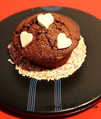 Muffiny czekoladowo-bananowe jak ciasto
