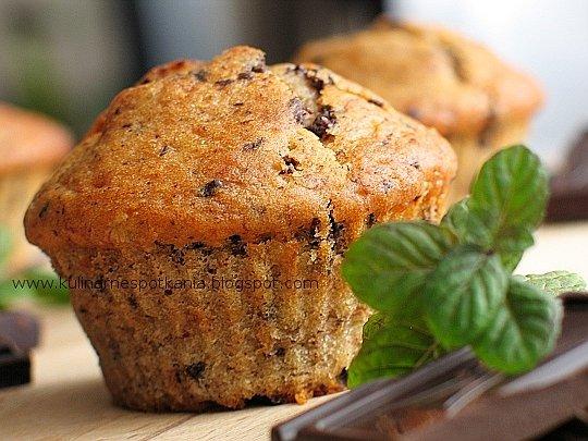 Muffiny bananowe z czekoladą