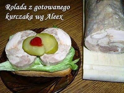 Rolada z gotowanego kurczaka