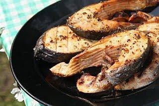 Grillowany łosoś