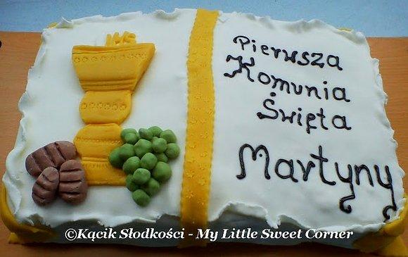 Tort na Komunię Świętą