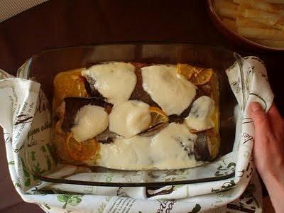 Pstrąg pod chmurką z mozzarellą