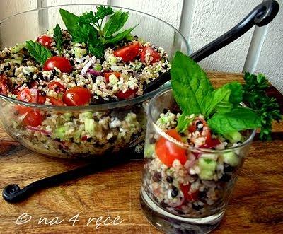 Tabbouleh i tarta botwinkowa Pinosa
