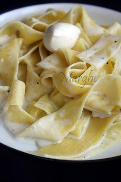 Pappardelle ai 4 formaggi