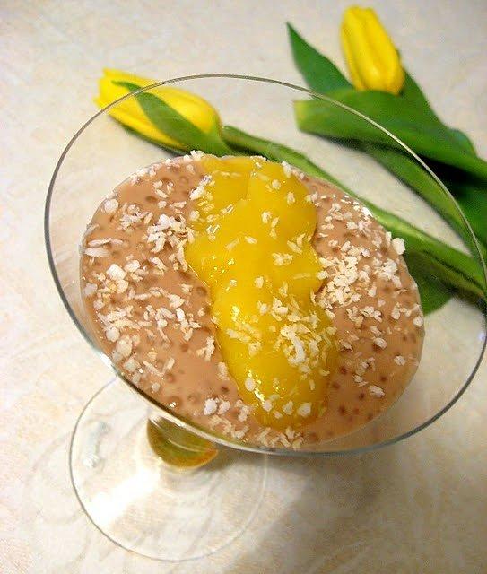 Pudding z tapioki z czekoladą i chili