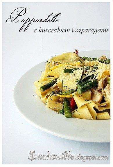 Pappardelle z kurczakiem i szparagami